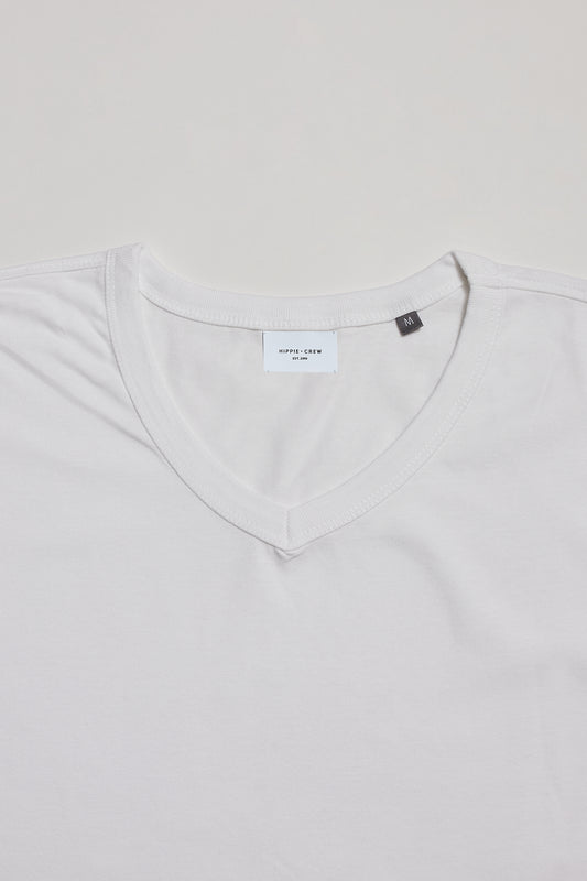Camiseta cuello pico blanca