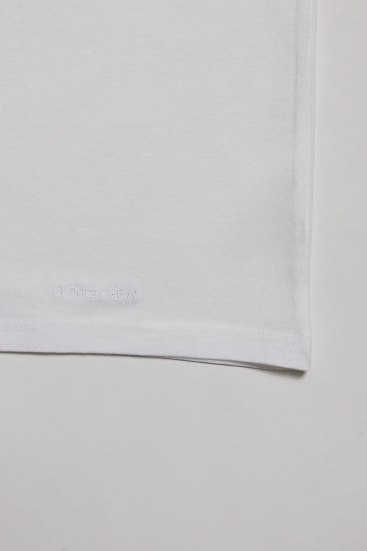 Camiseta cuello pico blanca