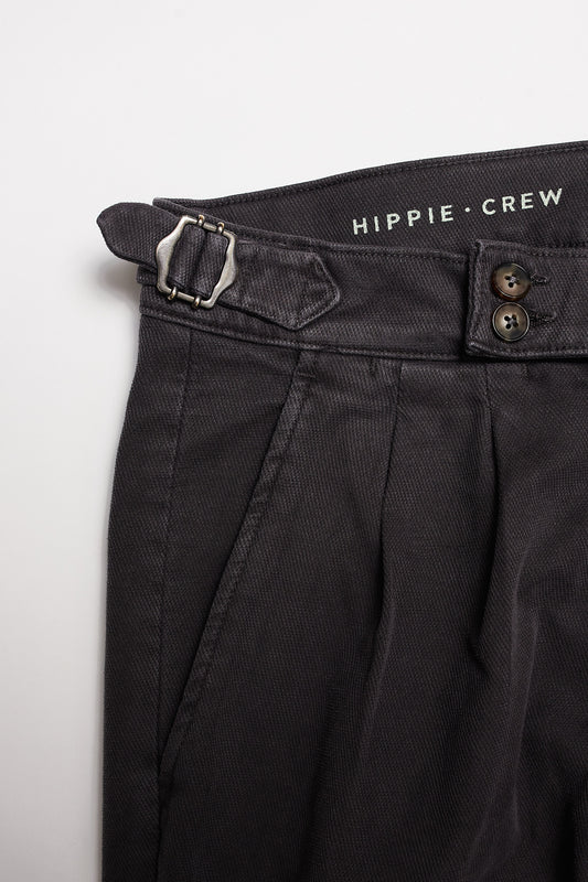 Pantalón pinzas gris premium