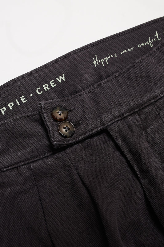 Pantalón pinzas gris premium