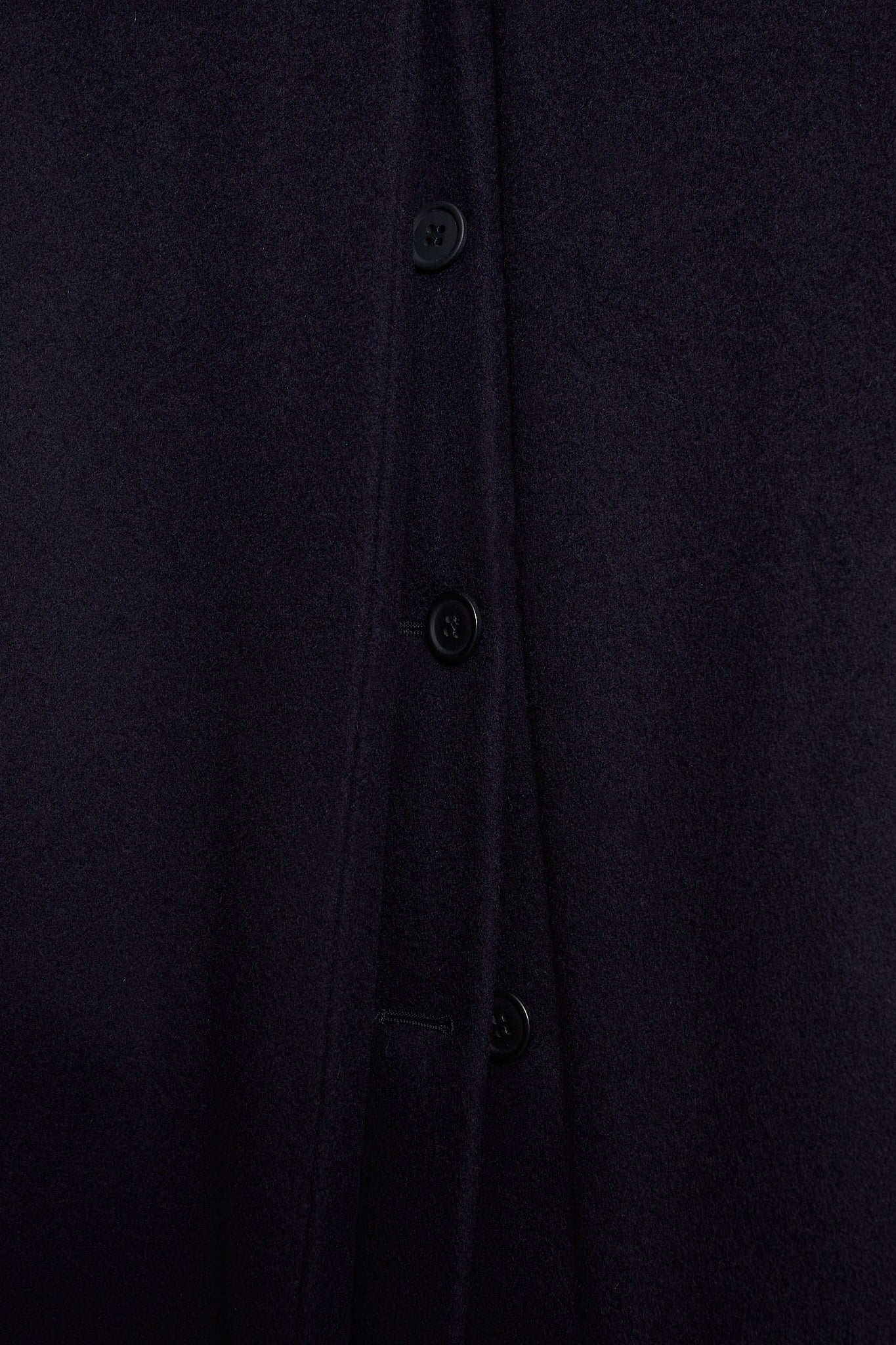 Abrigo cruzado lana cashmere azul marino