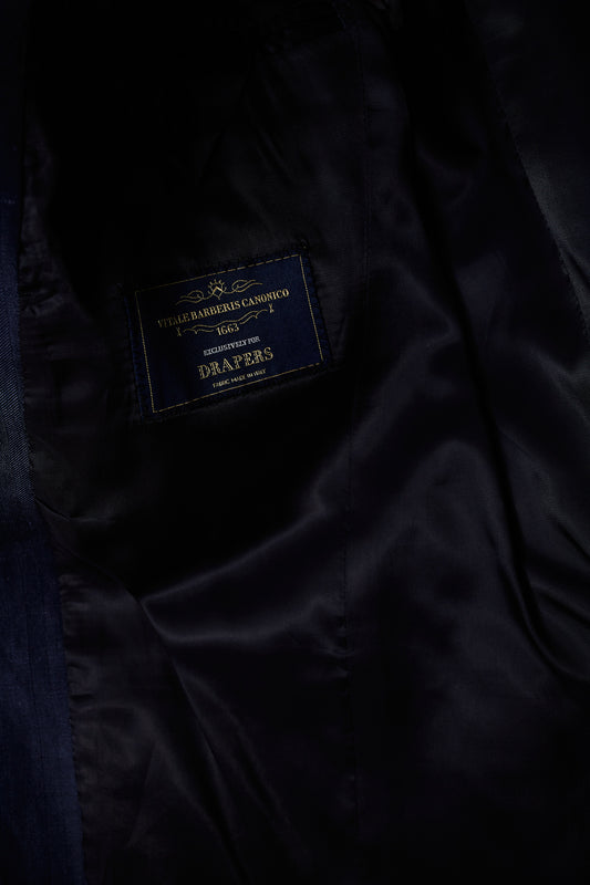 Americana traje azul noche espiga Vitale Barberis