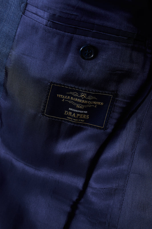 Americana cruzado azul medio Vitale Barberis