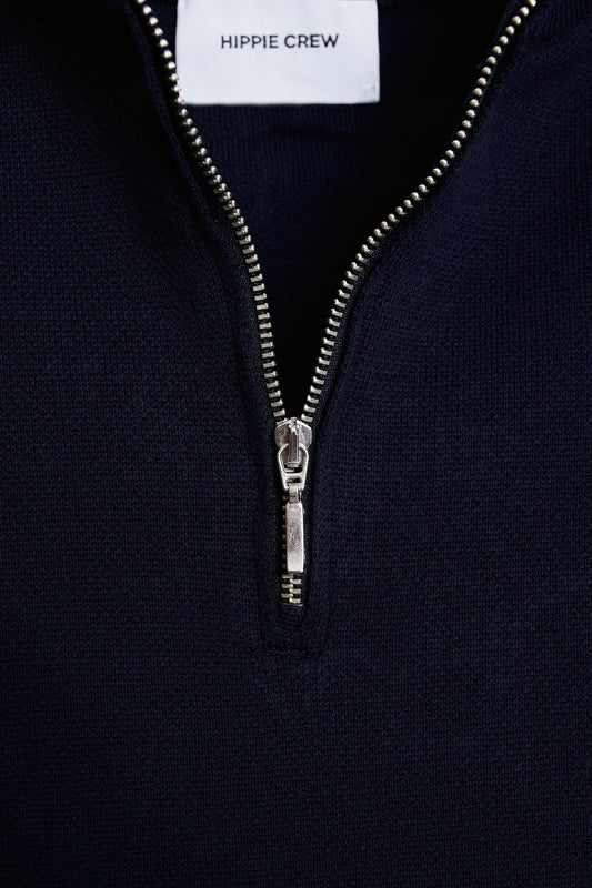 Jersey cremallera azul marino