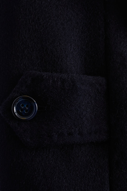 Abrigo raglan lana cashmere azul marino