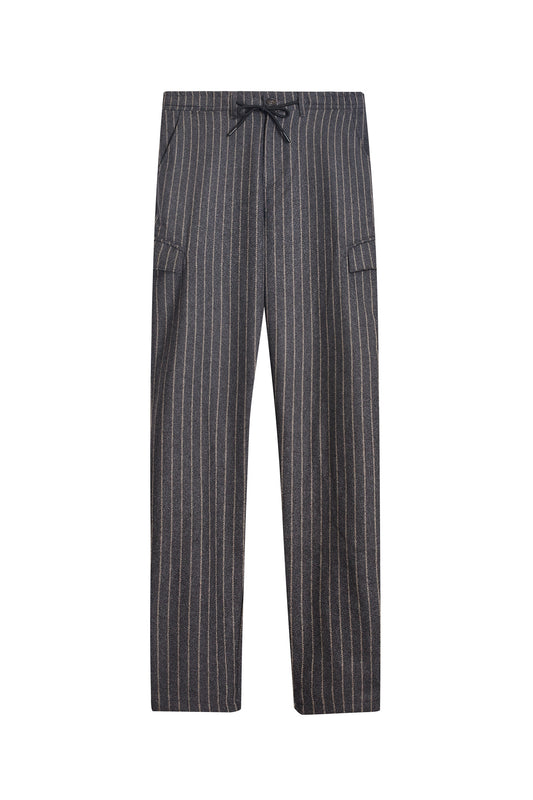 Pantalón cargo premium franela gris