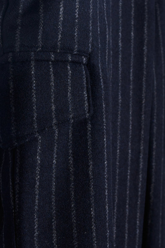 Pantalón cargo premium franela azul marino