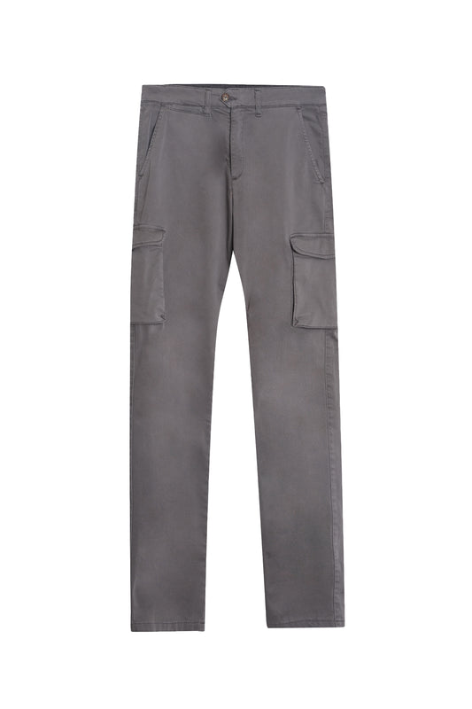 Pantalón cargo algodón gris