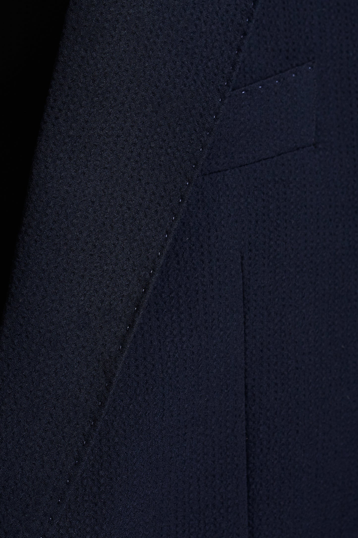 Americana seersucker azul marino