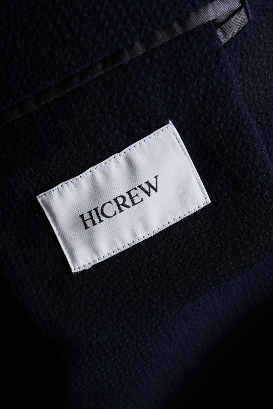 Americana seersucker azul marino