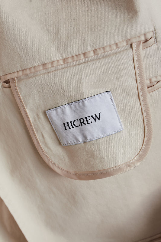 Americana algodón crema