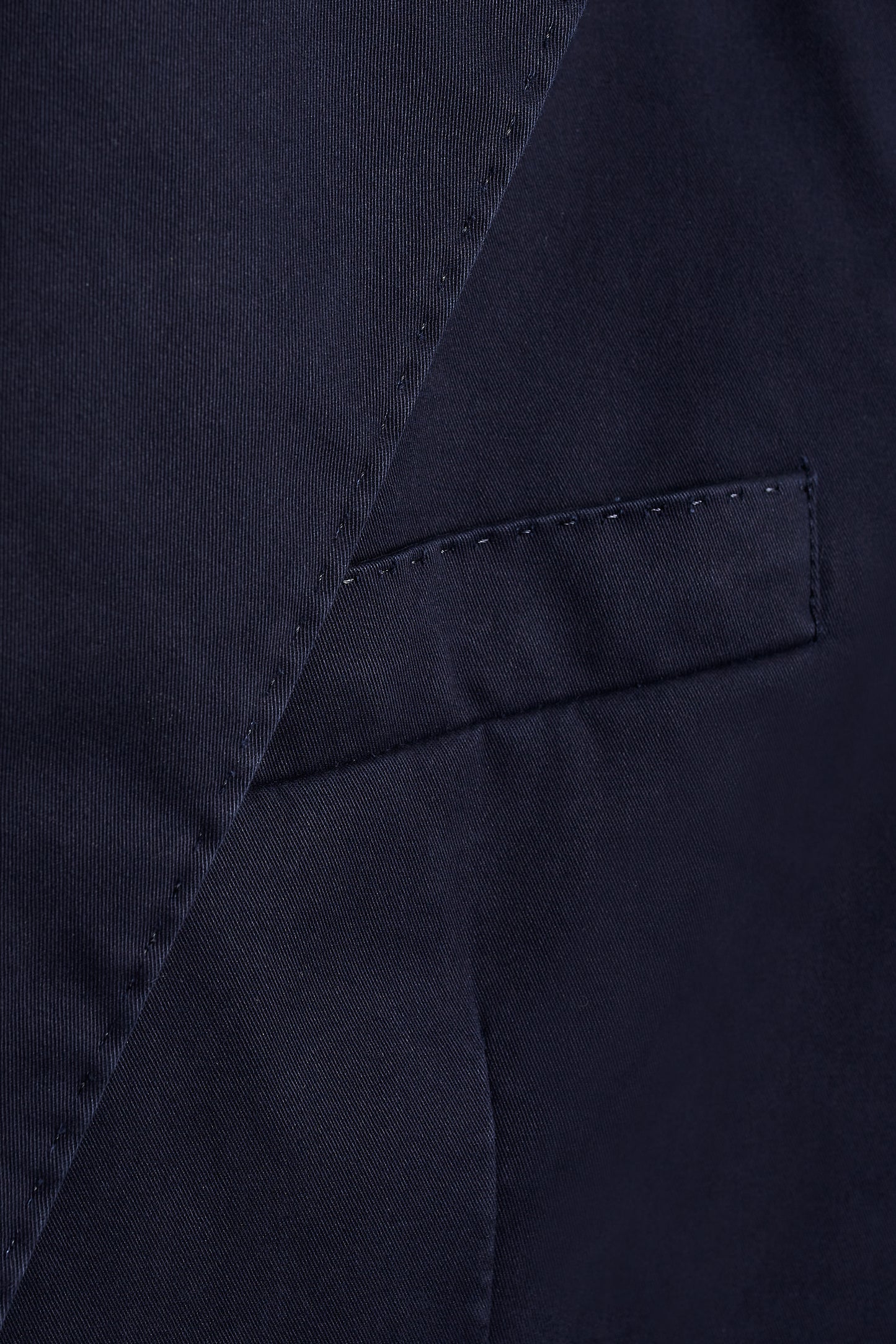 Americana algodón azul marino