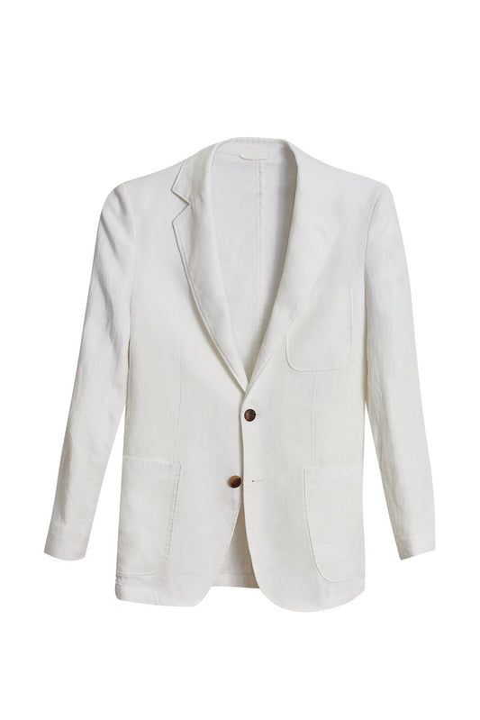 Americana lino blanca