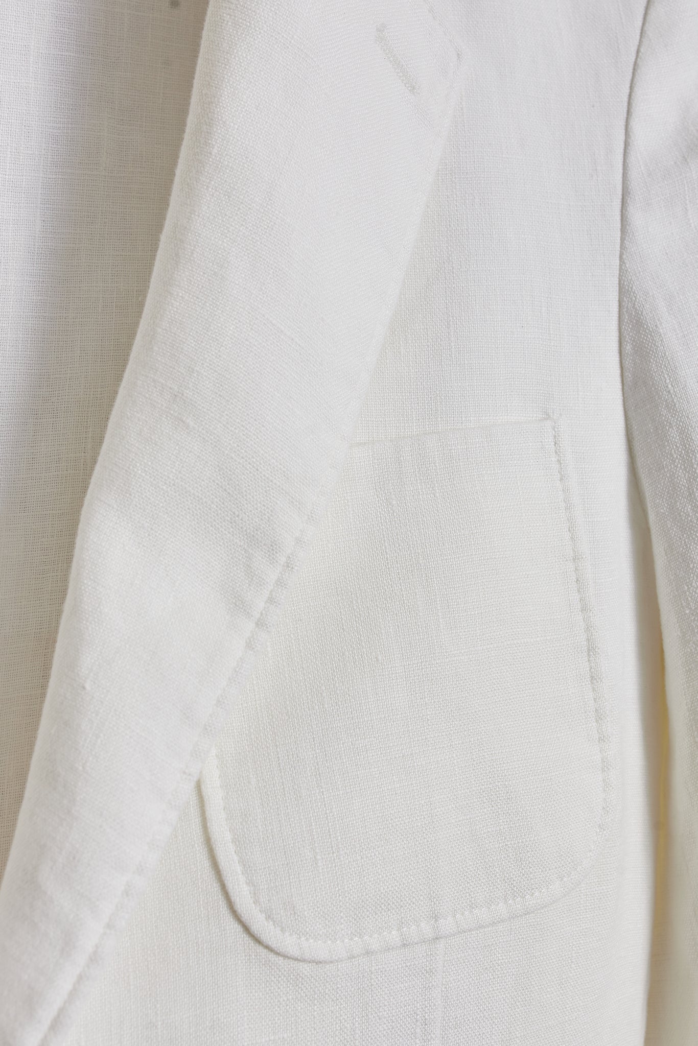 Americana lino blanca