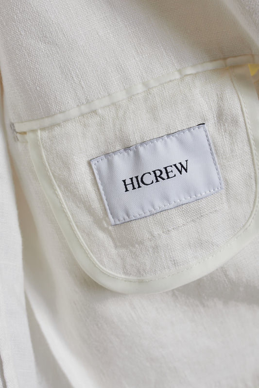 Americana lino blanca