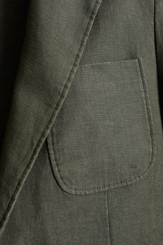 Americana lino verde