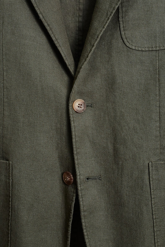 Americana lino verde