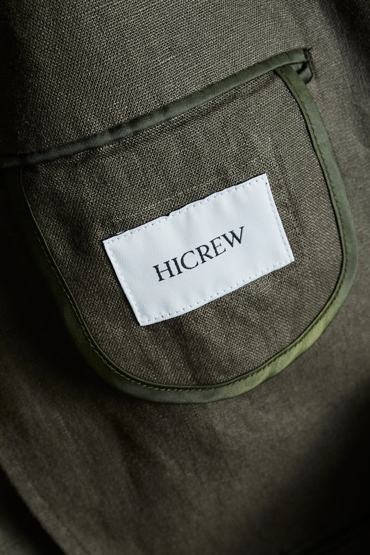 Americana lino verde