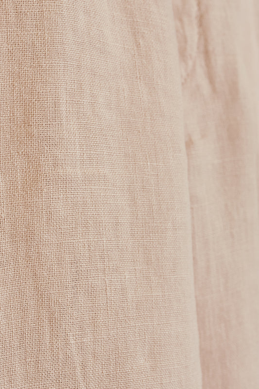 Pantalón jogger lino beige