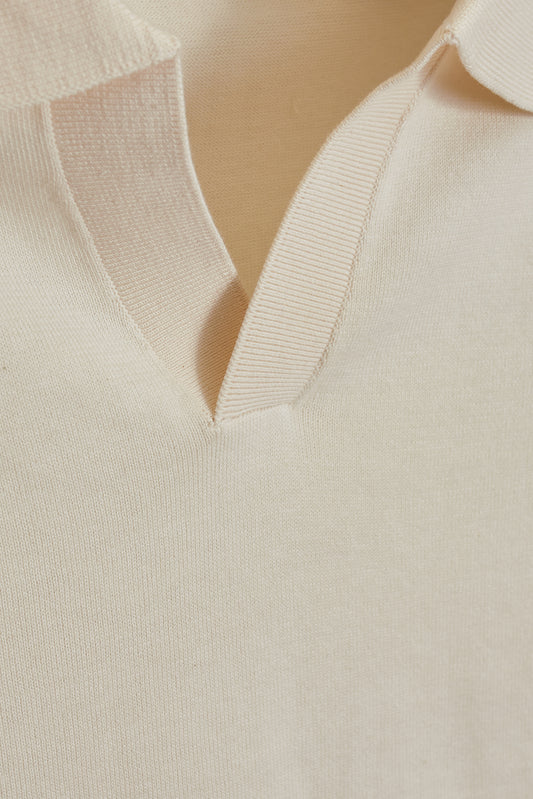 Polo punto crema