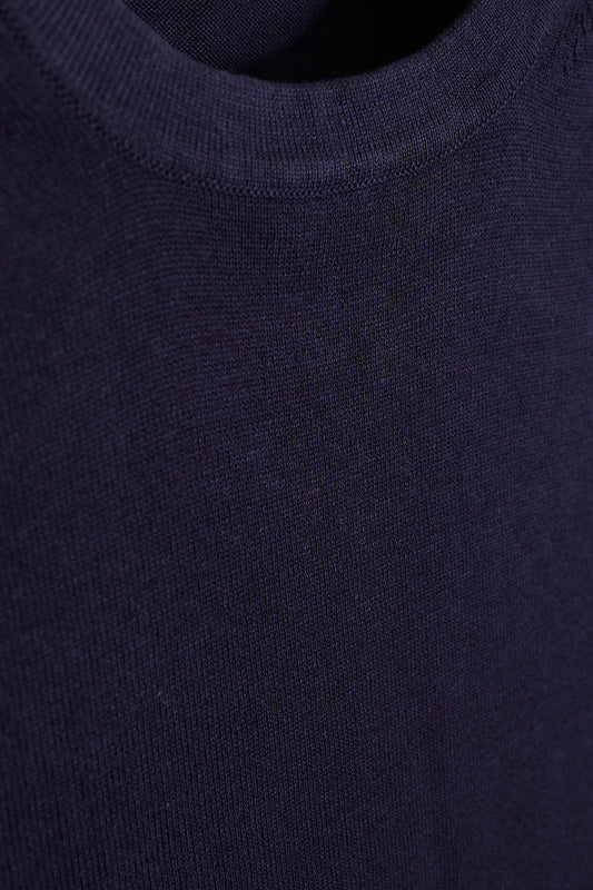 Camiseta punto azul marino