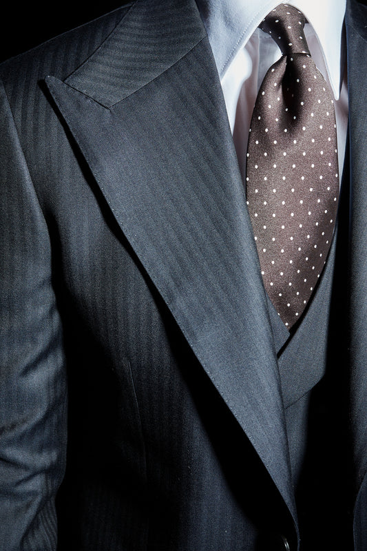 Americana traje azul marino espiga Ready to Wear