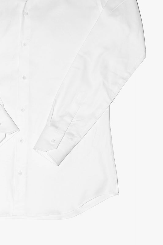 Camisa vestir MTO blanca cuello baby Hippie Crew