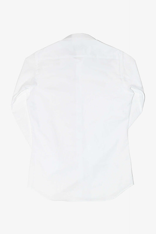 Camisa vestir MTO blanca cuello baby Hippie Crew