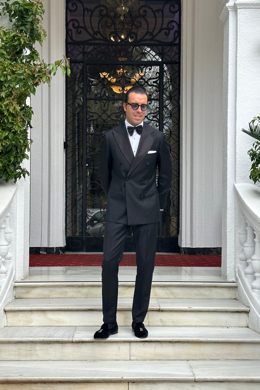 Pantalón smoking negro