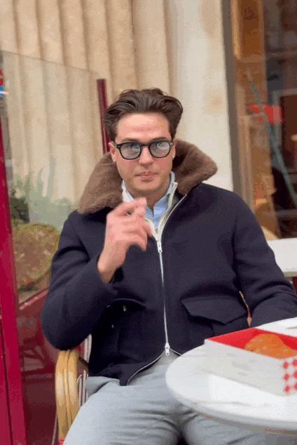 Chaqueta bomber lana azul marino