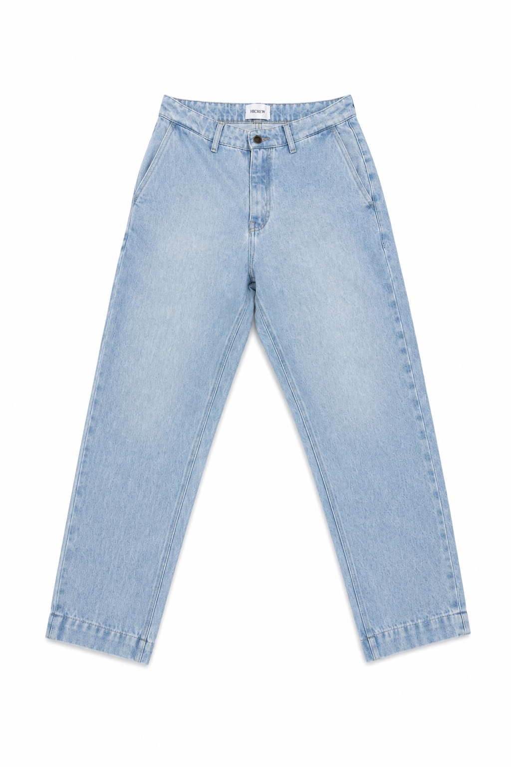Pantalón denim relaxed azul claro