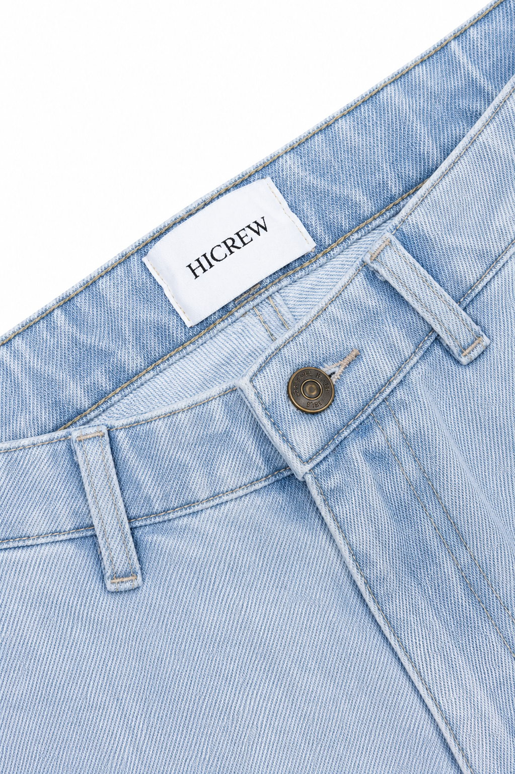Pantalón denim relaxed azul claro