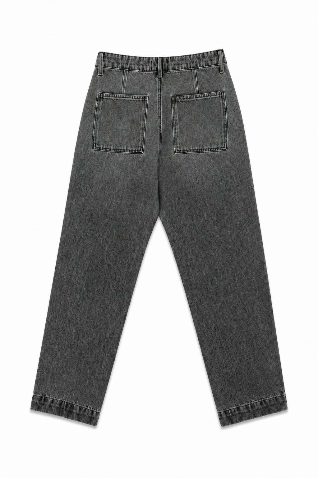 Pantalón denim relaxed gris