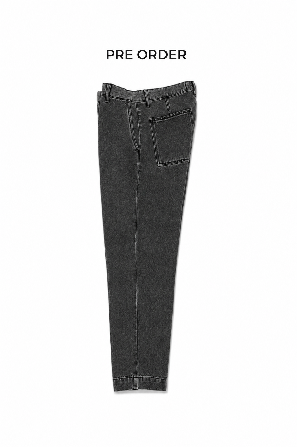 Pantalón denim relaxed gris