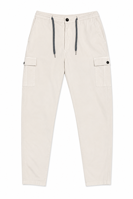 Pantalón cargo ligero crema