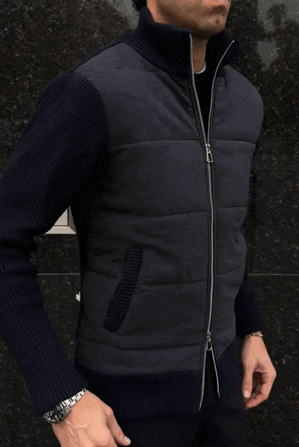 Chaqueta híbrida azul marino