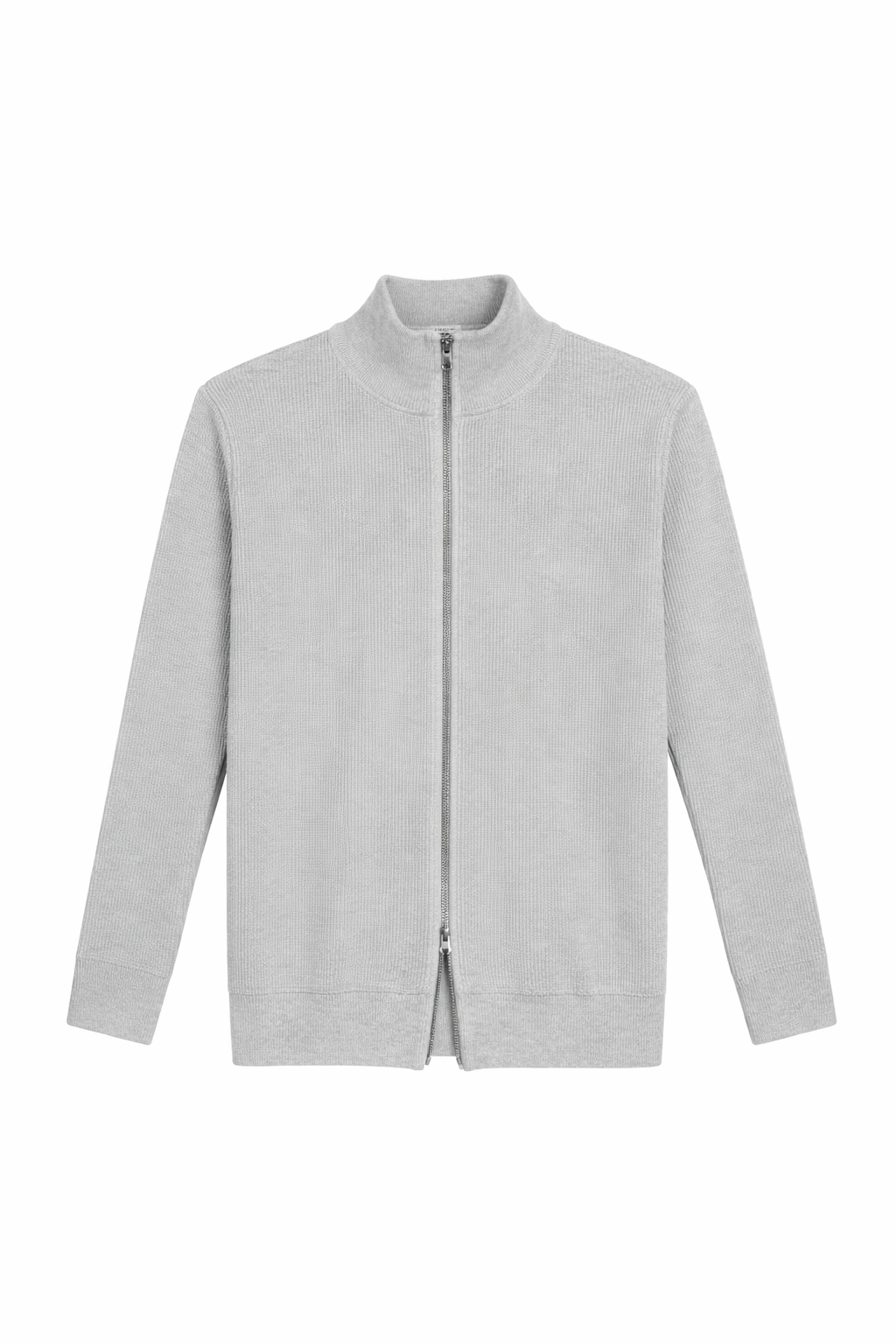 Cárdigan cremallera gris