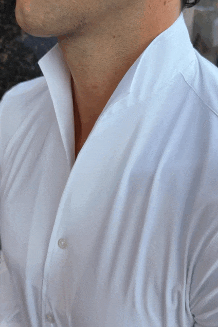 Camisa Mao técnica blanca