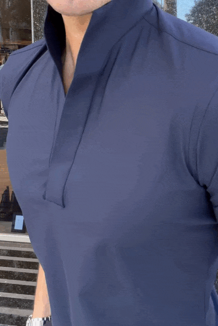 Polo Mao técnico azul marino