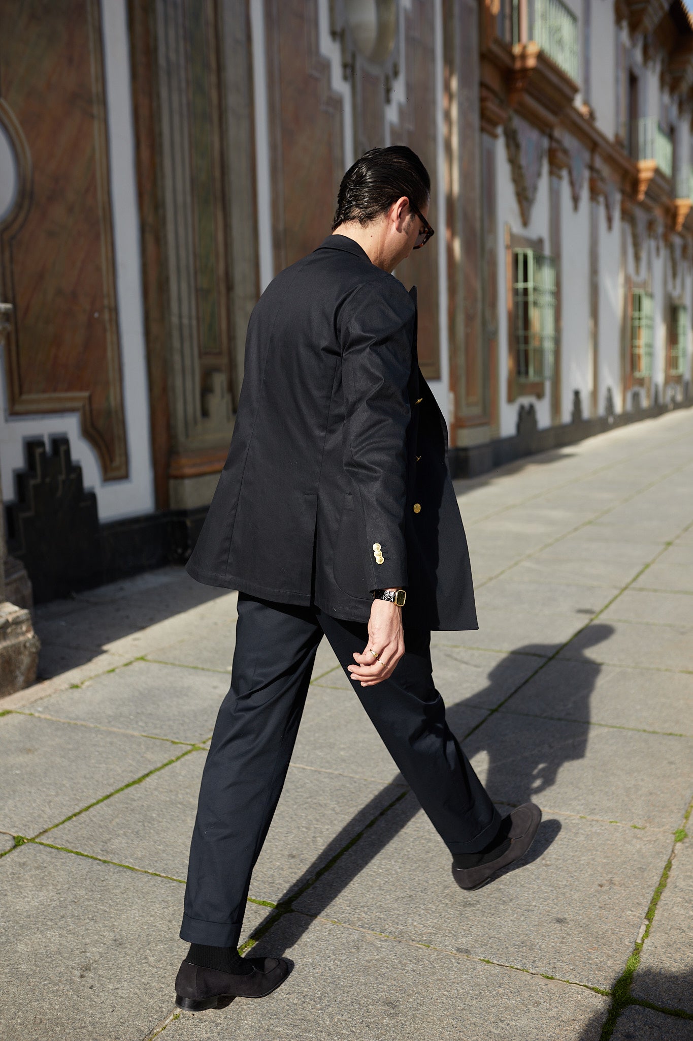 Pantalón Traje algodón azul marino