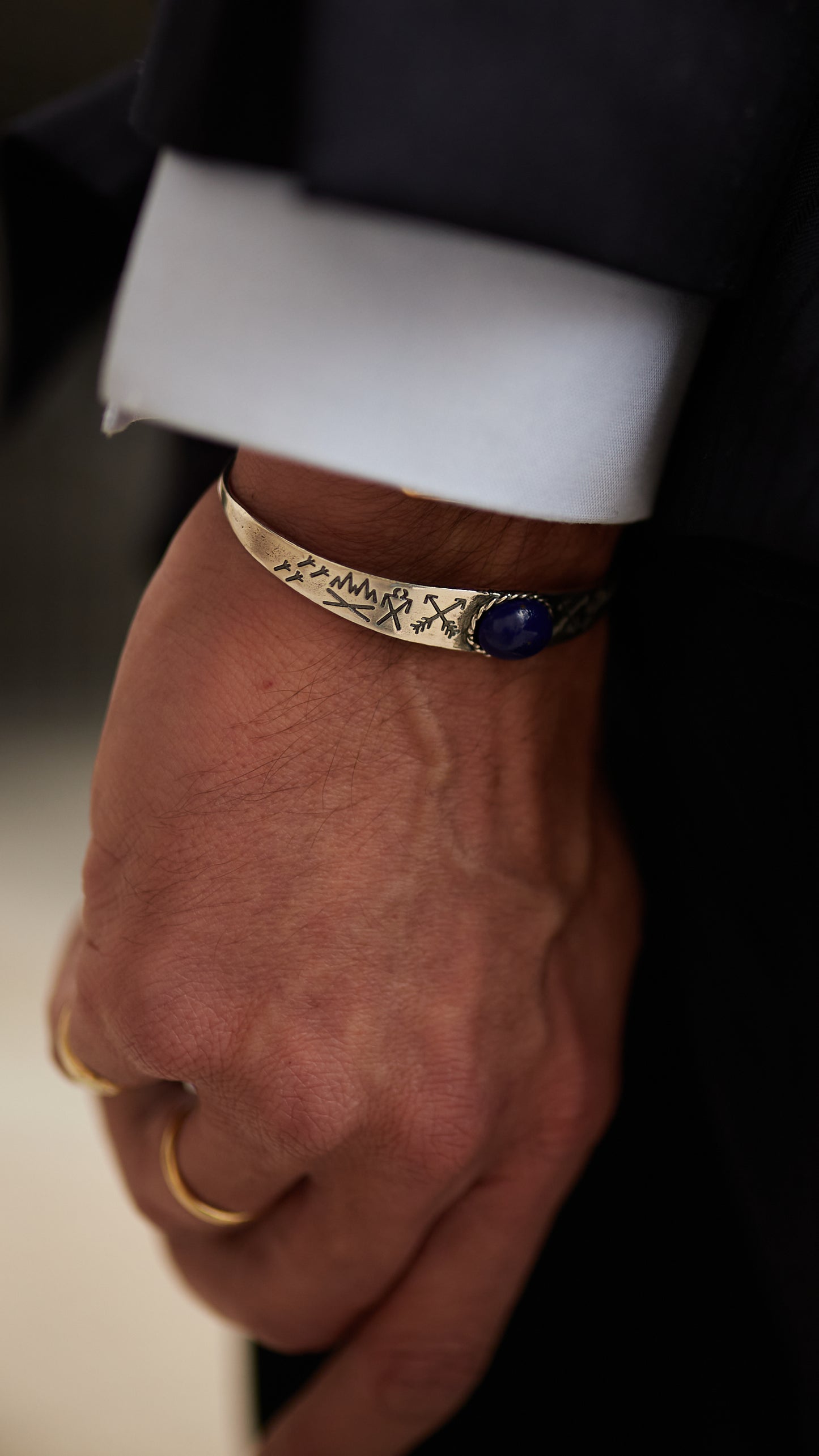 Pulsera plata navajo lapislazuli