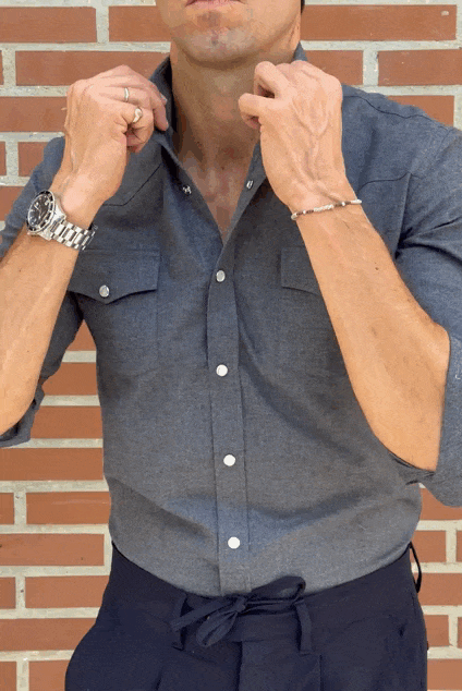 Camisa western villela gris