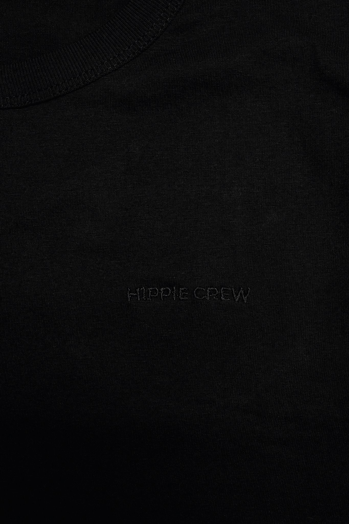 Camiseta cuello redondo negra