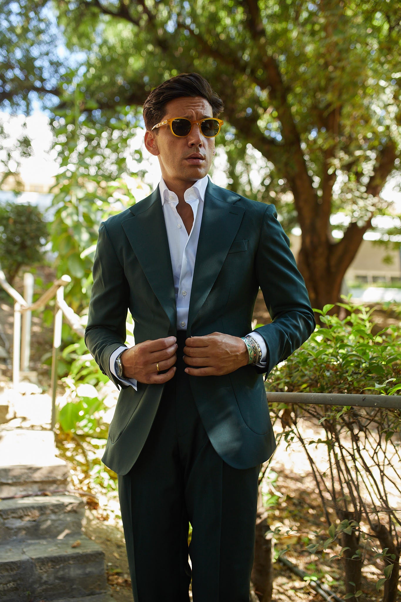 Americana traje verde Marzotto