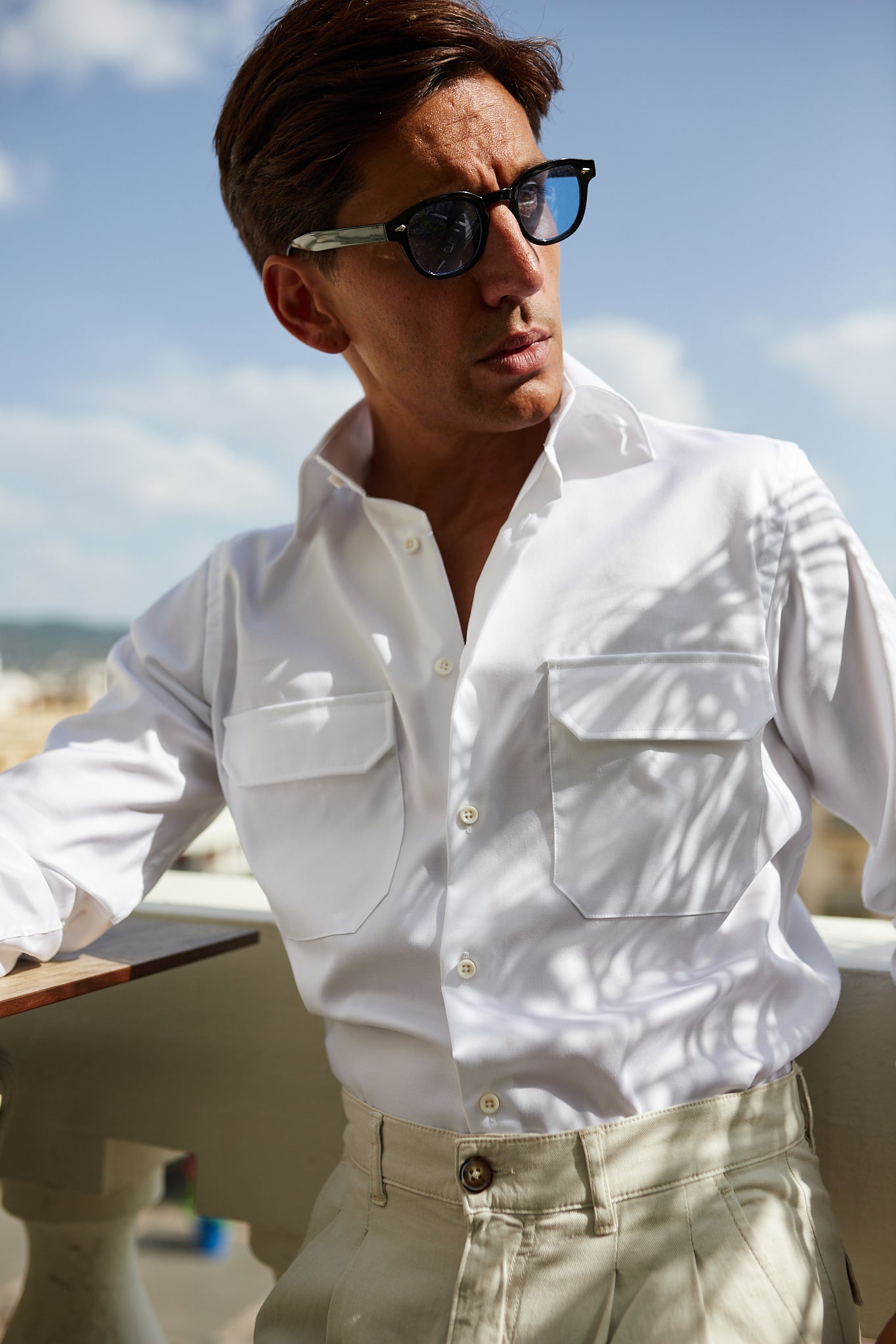 Camisa travel blanca