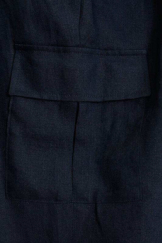 Pantalón fluido lino summer azul marino -PRE ORDER-