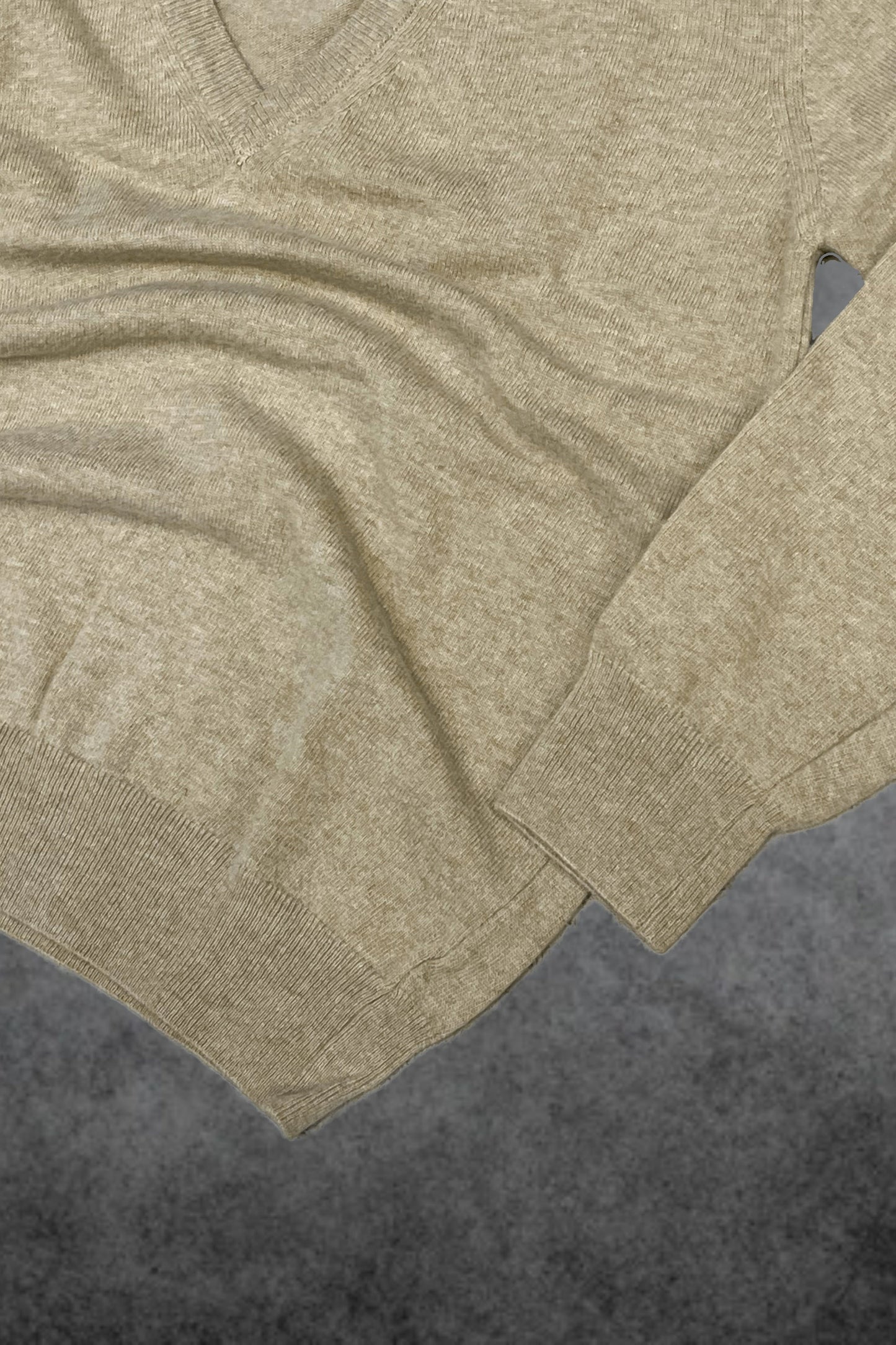 Jersey pico lambswool camel Hippie Crew