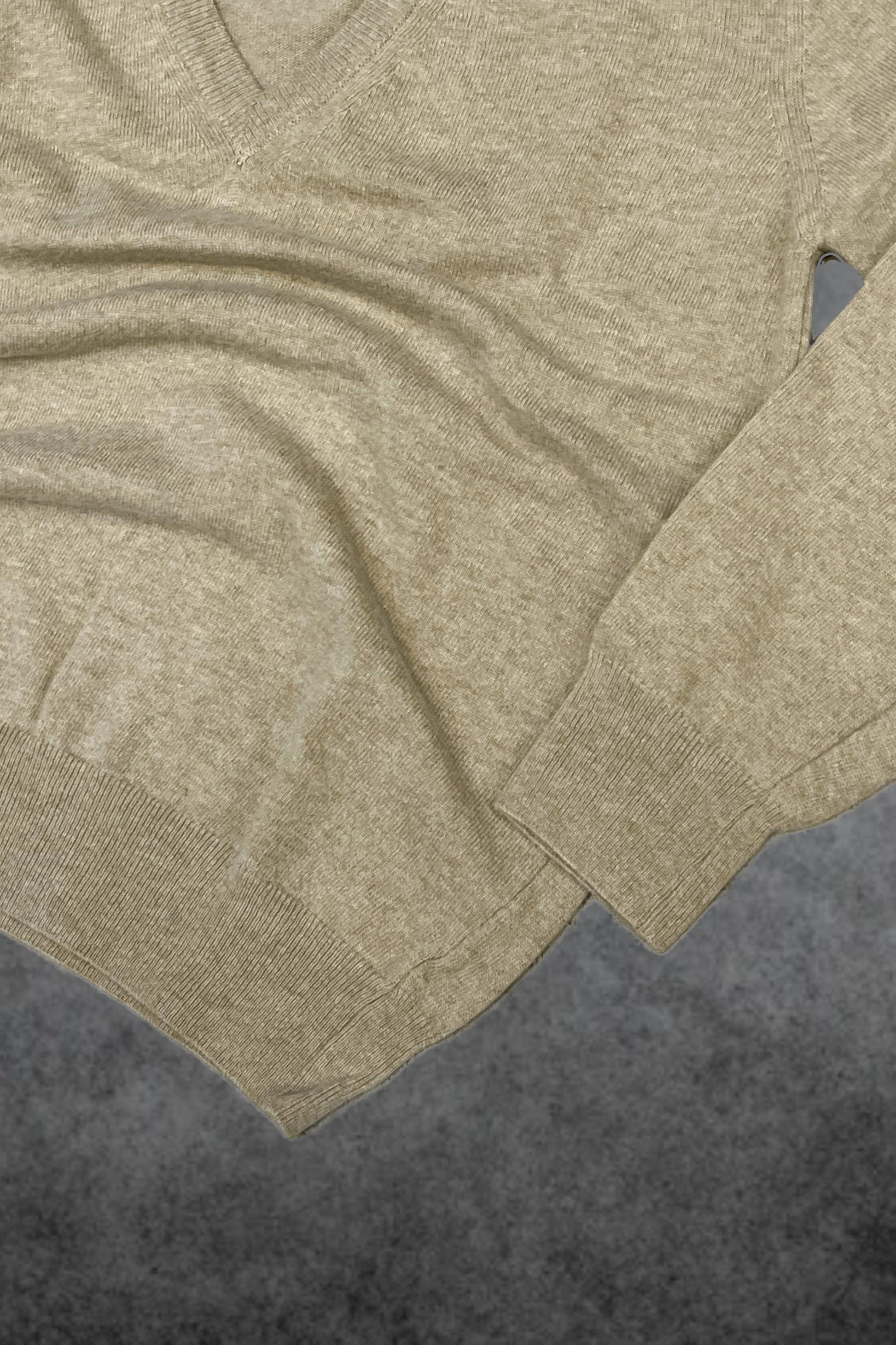 Jersey pico lambswool camel Hippie Crew