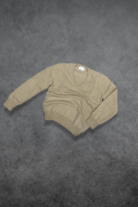 Jersey pico lambswool camel Hippie Crew