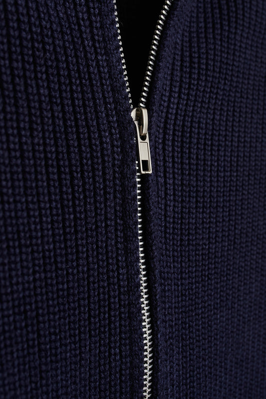 Cárdigan cremallera azul marino PRE ORDER